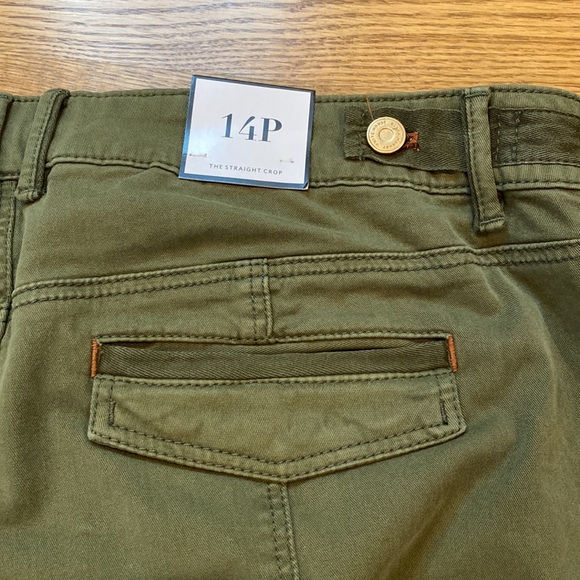 NWT Womens White House black market the straight crop pant olive green - Picture 10 of 14